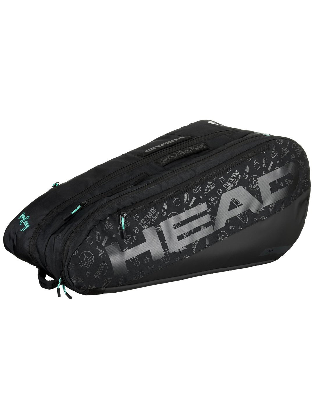 HEAD Tour 9R Racket Bag L Neon US Open Series