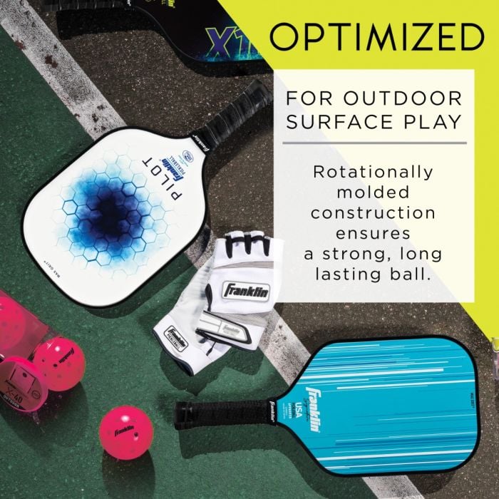 Franklin X-40 Outdoor Pickleball Ball- Pink - Pack of 3