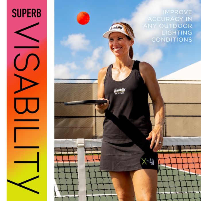 Franklin X-40 Outdoor Pickleball Ball- Ember - Pack of 3