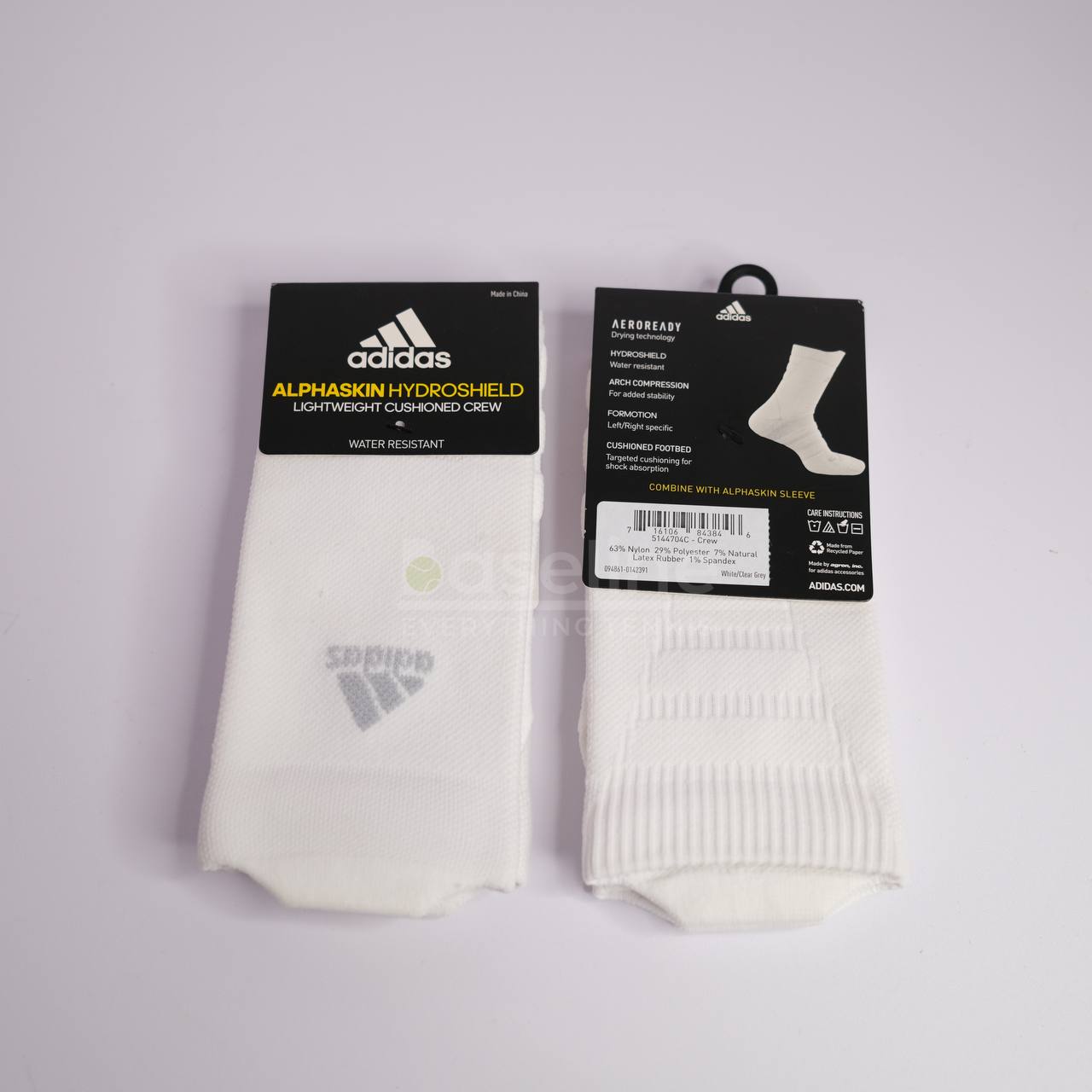 Adidas AlphaSkin Hydroshield Cushioned Crew Socks